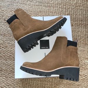 brown booties by Dolce Vita Huey FREE SHIPPING on Monday 8/22 and Tuesday 8/23.